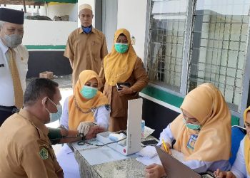 ASN Kemenag Labuhanbatu Laksanakan Vaksinasi Covid-19